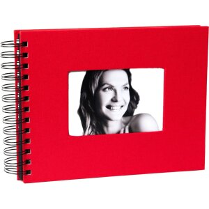 Spiraal album Jalan 23x17 cm rood