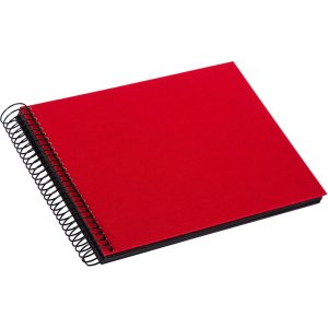 Goldbuch Spiraal Album Bella Vista rood 25x17 cm 40 zwarte paginas