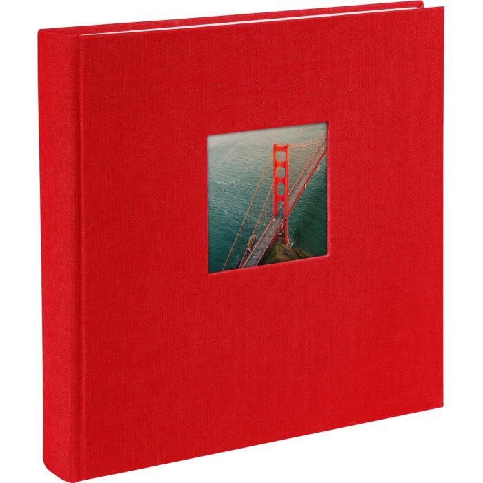 Goldbuch Fotoalbum Bella Vista rood 25x25 cm 60 witte paginas