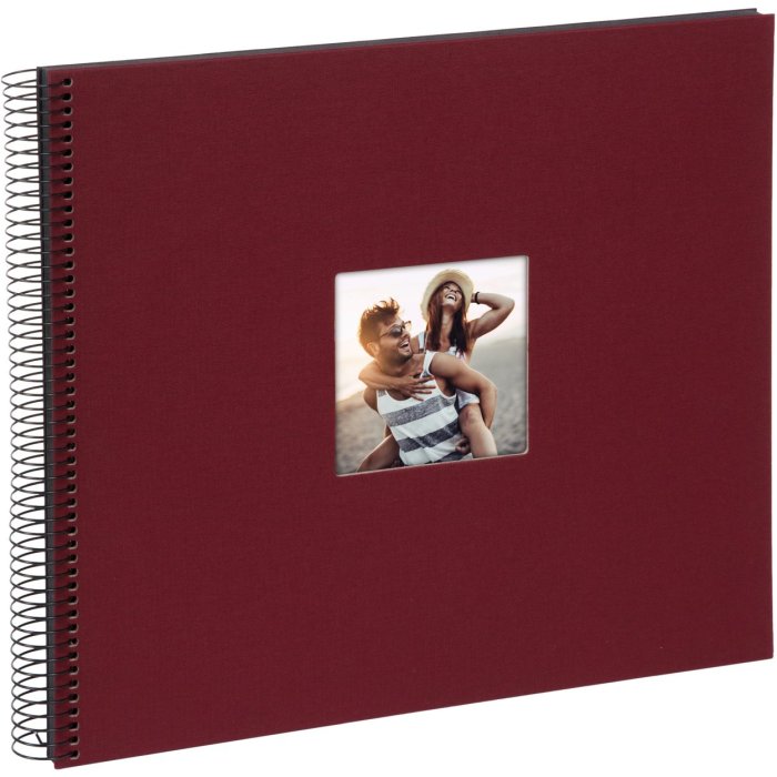 Goldbuch Spiraal Album Bella Vista bordeaux 35x30 cm 40 zwarte paginas