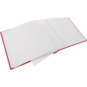 Schroefalbum Bella Vista rood 30x25 cm wit fotokarton