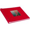 Schroefalbum Bella Vista rood 30x25 cm wit fotokarton