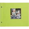 Schroefalbum Bella Vista groen 30x25 cm wit fotokarton