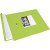 Schroefalbum Bella Vista groen 30x25 cm wit fotokarton