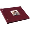 Schroefalbum Bella Vista bordeaux 30x25 cm zwart fotokarton