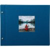 Schroefalbum Bella Vista blauw 30x25 cm zwart fotokarton