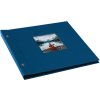 Schroefalbum Bella Vista blauw 30x25 cm zwart fotokarton