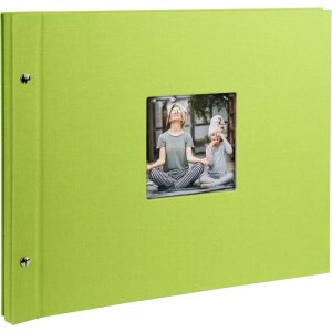 Schroefalbum Bella Vista groen 39x31 cm witte paginas