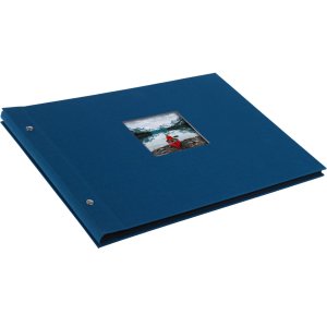 Goldbuch Schroefalbum Bella Vista blauw 39x31 cm 40 zwarte paginas