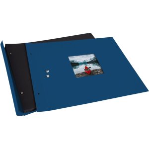 Goldbuch Schroefalbum Bella Vista blauw 39x31 cm 40 zwarte paginas