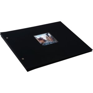 Schroef album Bella Vista zwart 39x31 cm zwart-wit paginas