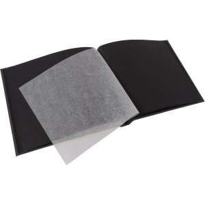 Schroef album Bella Vista zwart 39x31 cm zwart-wit paginas