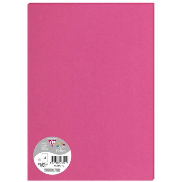 5 vellen stuifmeel din a4 120 g - fuchsia