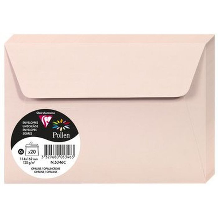 Enveloppen pollen opaline 114x162 mm - 5346c