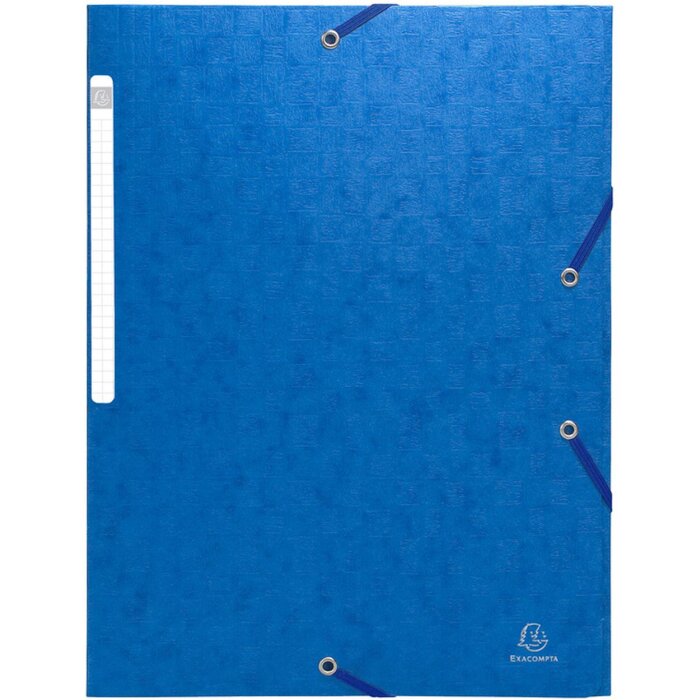 Zadelmap a4+ scotch 3 kleppen blauw