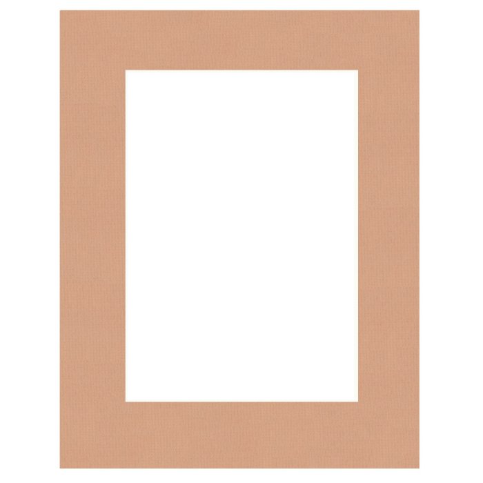 Afgewerkt passepartout 42 x 59,4 (a2) cm op 30 x 45 cm cognac