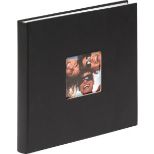 Walther Fotoalbum Fun 26x25 cm zwart 40 witte paginas