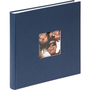 Walther Fun Design Fotoalbum 26x25 cm blauw 40 witte paginas