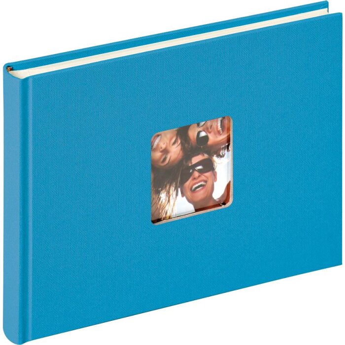 Walther Klein fotoalbum Fun oceaanblauw 22x16 cm 40 witte paginas