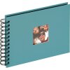 Walther Spiraal Album Fun petrol groen 23x17 cm 40 zwarte paginas