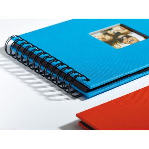 Walther Spiraal Album Fun oceaan blauw 23x17 cm 40 zwarte paginas