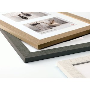 Houten lijst voor 3 fotos 10x15 home polar wit