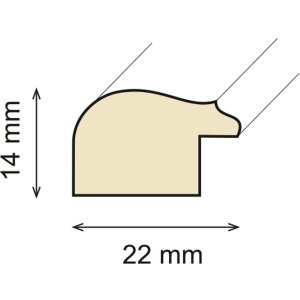 Houten lijst Circee 50x70 cm natuur