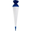 Knutsel schoolkegel blauw-wit 70 cm