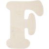 Houten letter f 11 cm