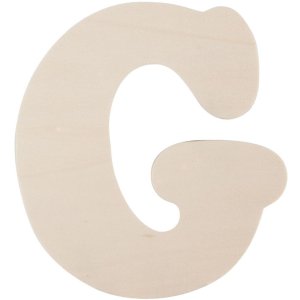 Houten letter g 11 cm