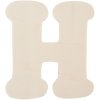 Houten letter h 11 cm