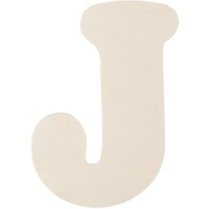 Houten letter j 11 cm