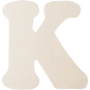 Houten letter k 11 cm