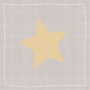 Artebene Servetten Star groot taupe goud 33x33 cm