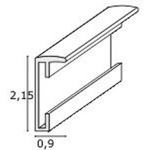 din a3 lijst maarii mat zilver aluminium