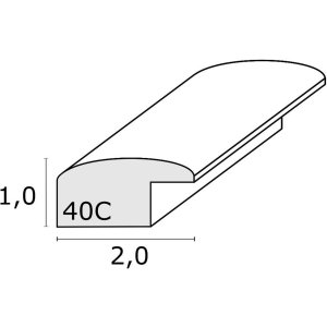 Houten lijst s40c Deknudt 13x18 cm zwart