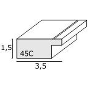 Fotolijst s45cf1 wit 50x50 cm