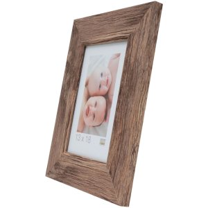 Houten lijst s48sh 13x13 cm bruin