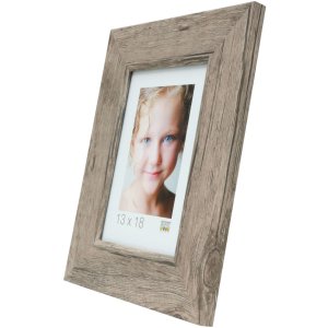 Houten lijst s48sh 13x18 cm grijs-beige