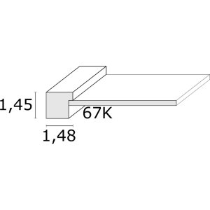 Fotolijst s67ks Hout Passepartout 15x20 cm Wit
