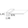 Fotolijst s67ks Hout Passepartout 15x20 cm Wit