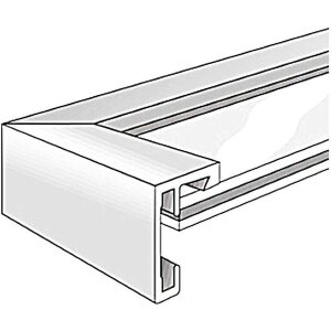 Nielsen Aluminium lijst c2 20x30 cm structuur grijs mat