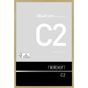 Nielsen Aluminium lijst c2 30x45 cm structuur goud mat