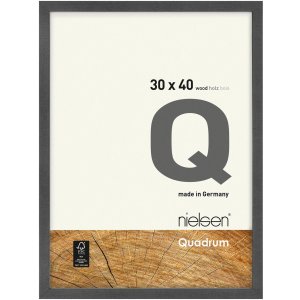 Houten clip-on lijst Quadrum 15x20 cm grijs