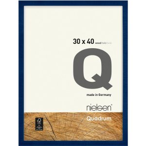 Houten clip-on lijst Quadrum 24x30 cm blauw