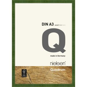 Houten clip-on lijst Quadrum 30x42 cm groen