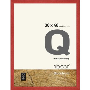 Houten clip-on lijst Quadrum 30x40 cm rood