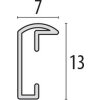 Burpali Aluminium Lijst 13x18 cm zwart