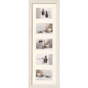 Gallery Lijst Home 5 Fotos 10x15 cm creme wit