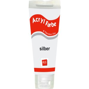 Acrylverf voor kunstenaars 75 ml zilver